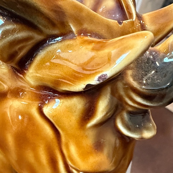 Vintage Ceramic Horse Head Sculpture in Brown - Picture 10 of 10